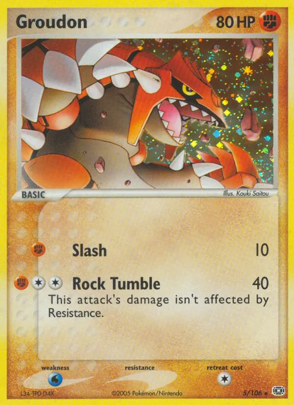 Groudon — Emerald #5 (Pokémon TCG card)