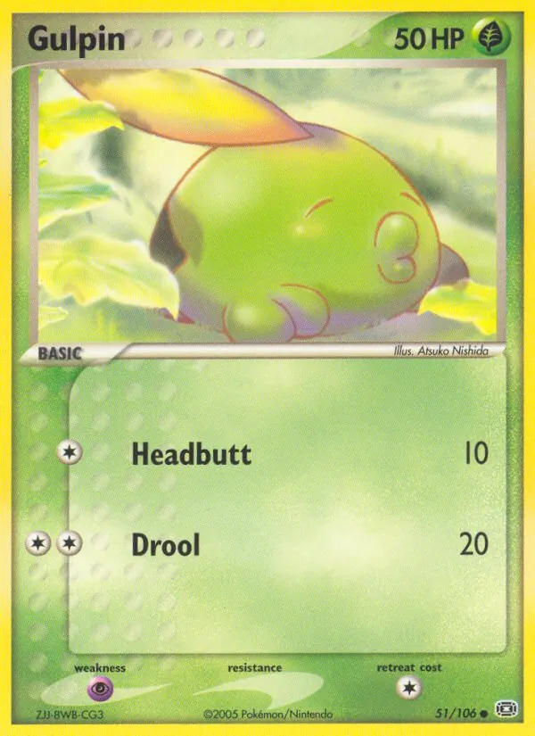 Gulpin — Emerald #51 (Pokémon TCG card)