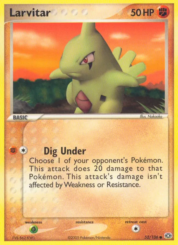 Larvitar — Emerald #52 (Pokémon TCG card)