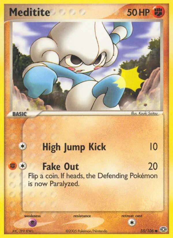 Meditite — Emerald #55 (Pokémon TCG card)