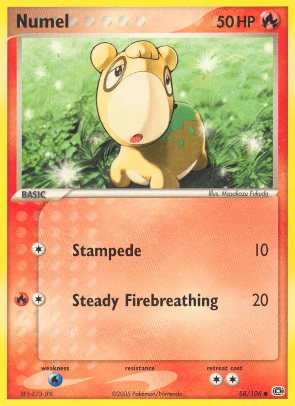 Numel — Emerald #58 (Pokémon TCG card)