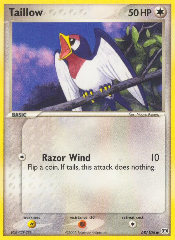 Taillow — Emerald #68 (Pokémon TCG card)
