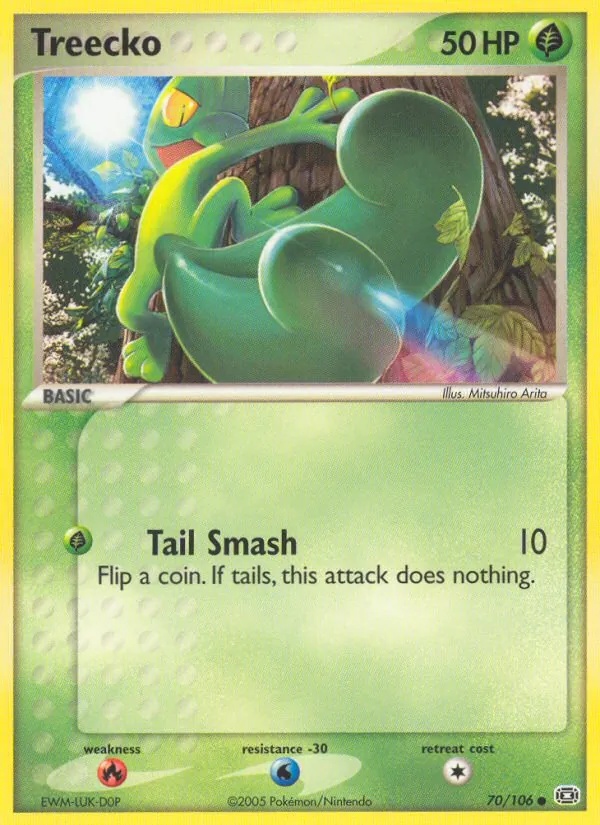 Treecko — Emerald #70 (Pokémon TCG card)