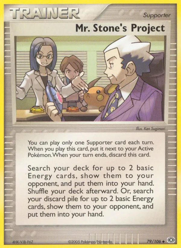 Mr. Stone's Project — Emerald #79 (Pokémon TCG card)