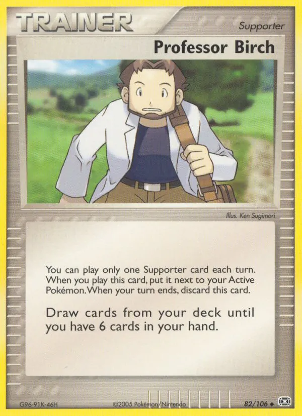 Professor Birch — Emerald #82 (Pokémon TCG card)