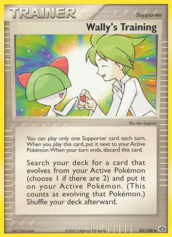 Wally's Training — Emerald #85 (Pokémon TCG card)