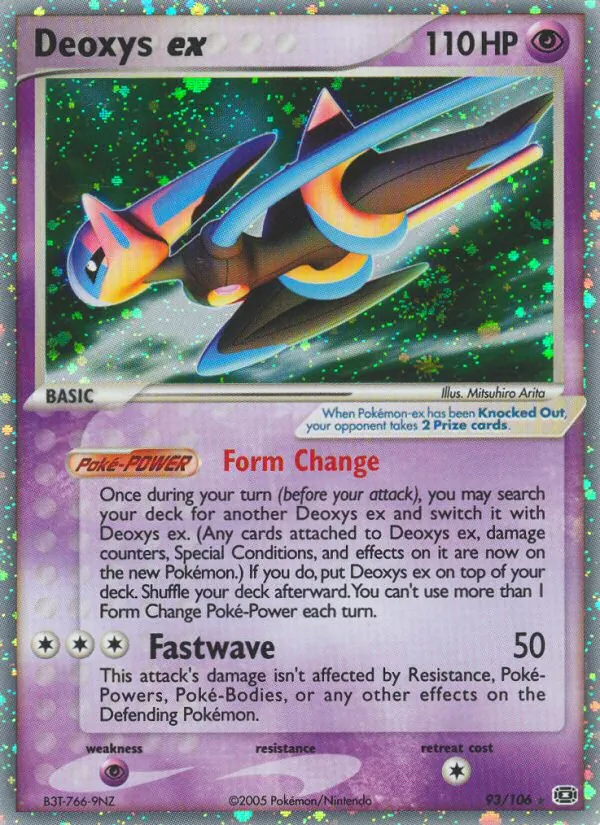 Deoxys ex — Emerald #93 (Pokémon TCG card)