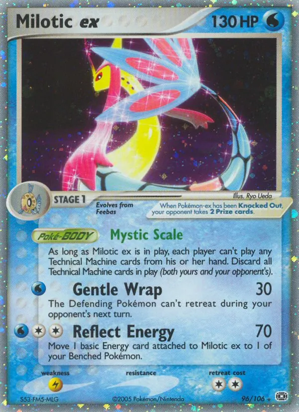 Milotic ex — Emerald #96 (Pokémon TCG card)