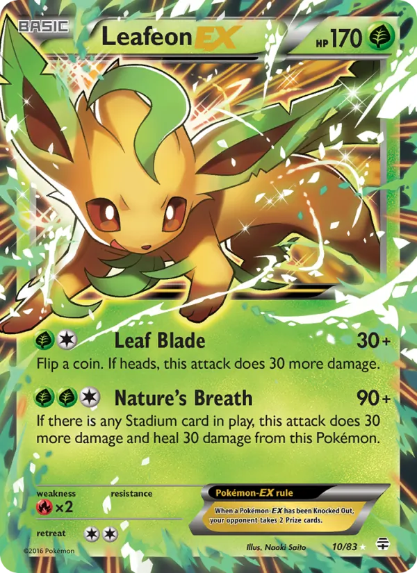 Leafeon EX — Generations #10 (Pokémon TCG card)