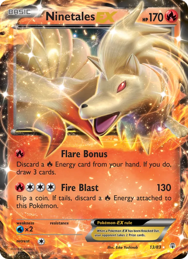 Ninetales EX — Generations #13 (Pokémon TCG card)