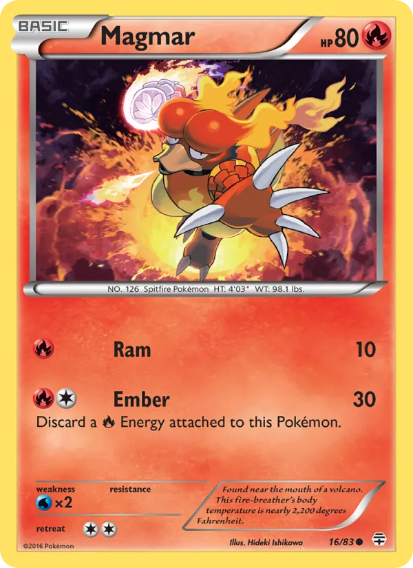 Magmar — Generations #16 (Pokémon TCG card)