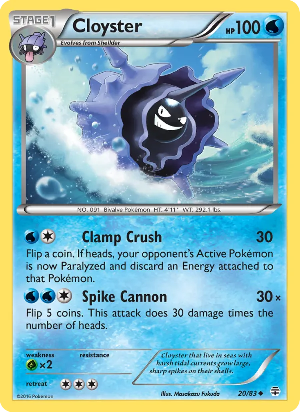 Cloyster — Generations #20 (Pokémon TCG card)