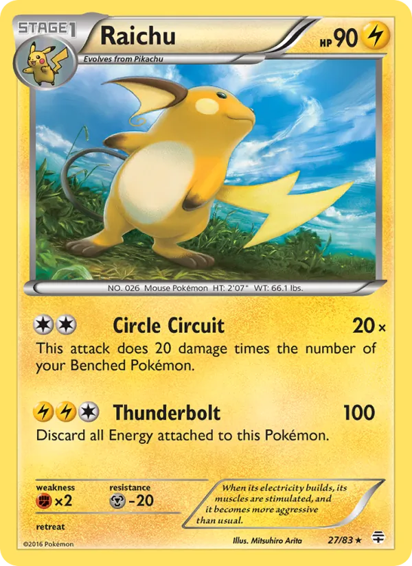 Raichu — Generations #27 (Pokémon TCG card)