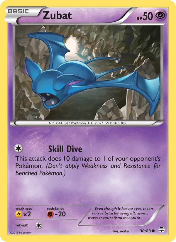 Zubat — Generations #30 (Pokémon TCG card)
