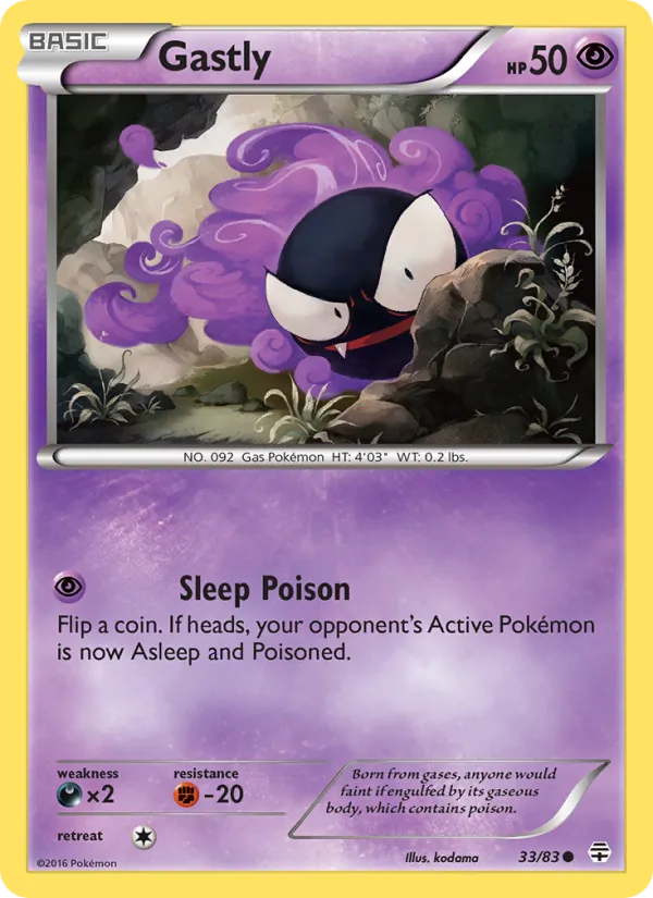 Gastly — Generations #33 (Pokémon TCG card)