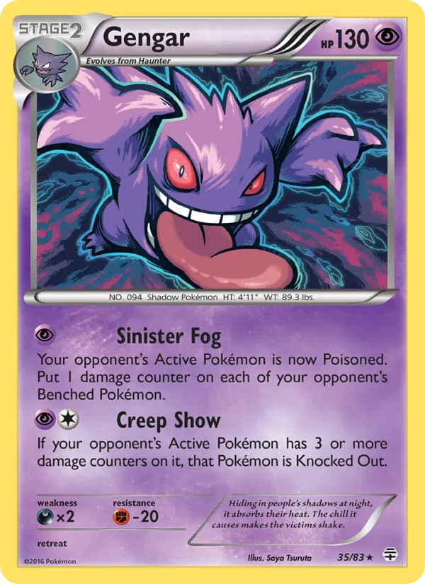 Gengar — Generations #35 (Pokémon TCG card)