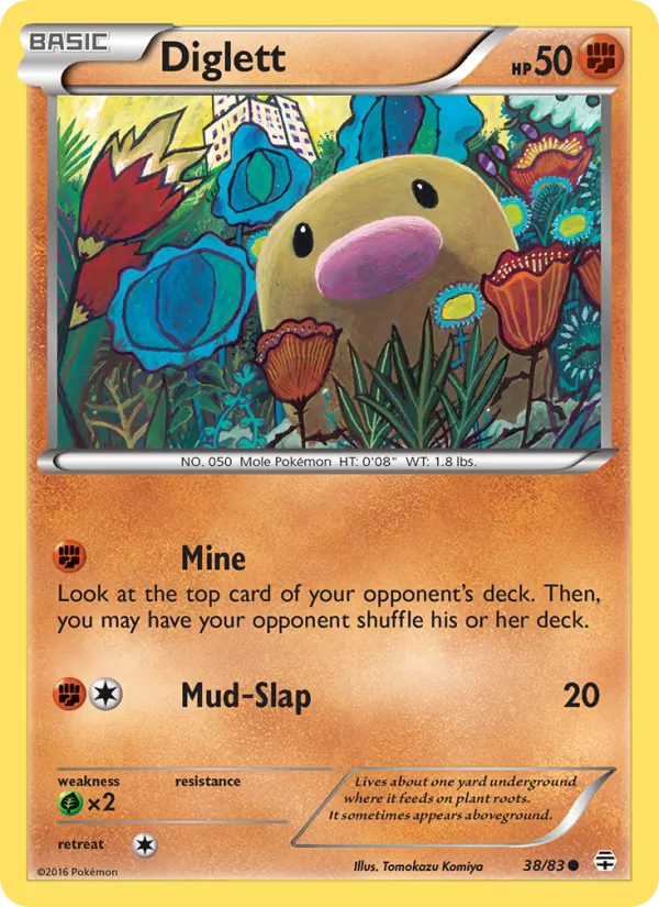 Diglett — Generations #38 (Pokémon TCG card)