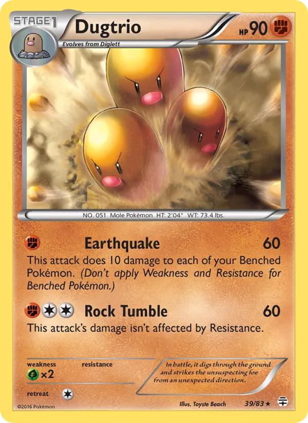 Dugtrio — Generations #39 (Pokémon TCG card)