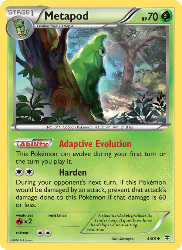 Metapod — Generations #4 (Pokémon TCG card)