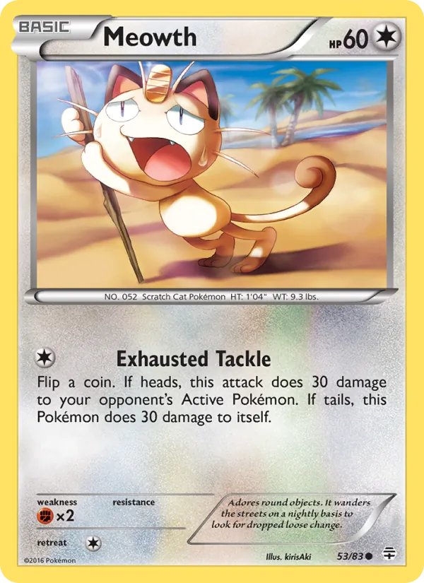 Meowth — Generations #53 (Pokémon TCG card)