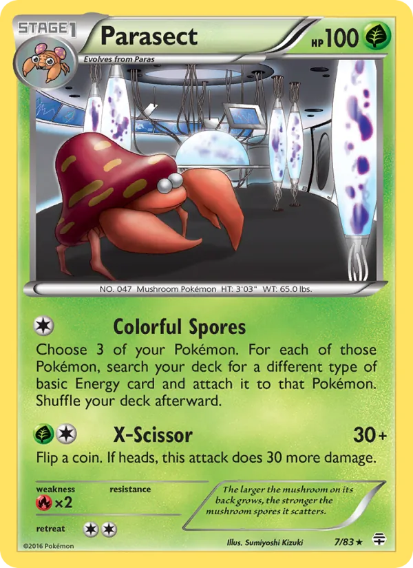 Parasect — Generations #7 (Pokémon TCG card)