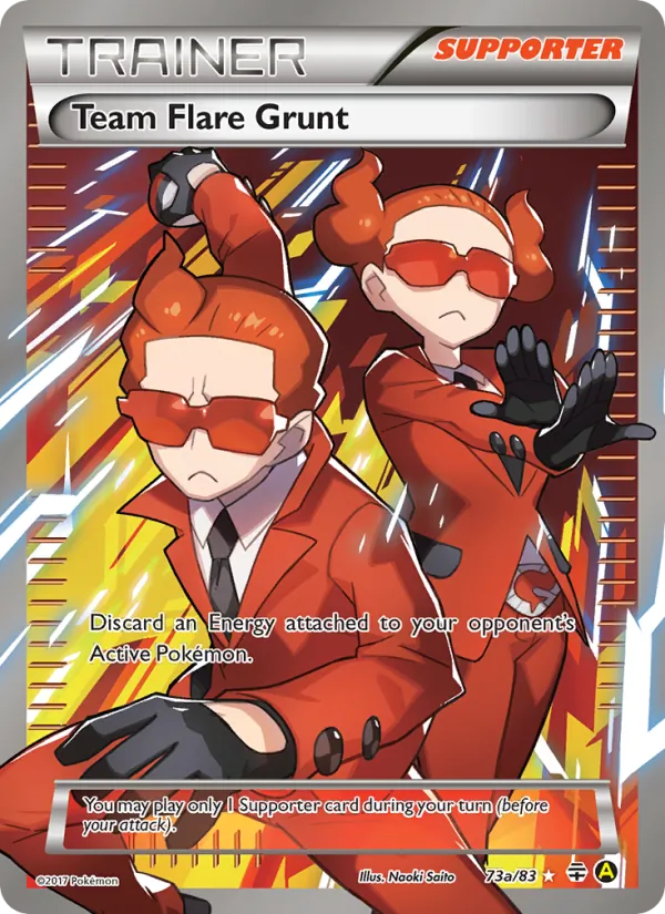 Team Flare Grunt — Generations #73 (Pokémon TCG card)