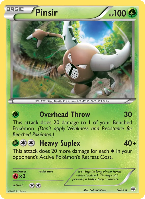 Pinsir — Generations #9 (Pokémon TCG card)