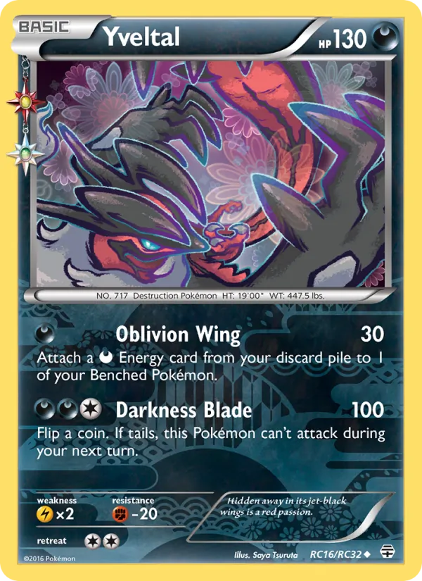 Yveltal — Generations #RC16 (Pokémon TCG card)