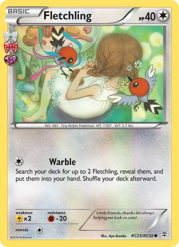 Fletchling — Generations #RC25 (Pokémon TCG card)