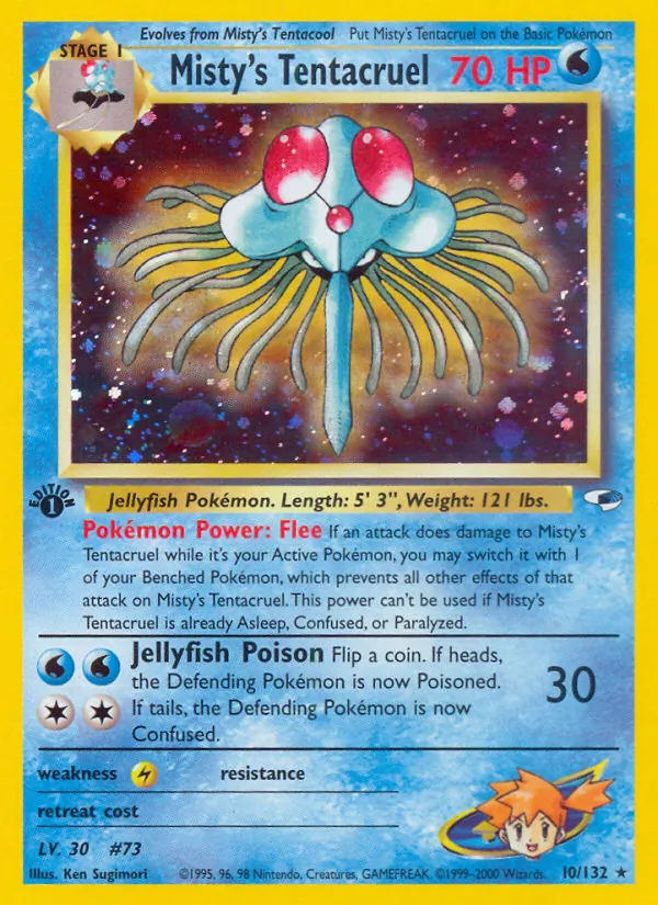 Misty's Tentacruel — Gym Heroes #10 (Pokémon TCG card)