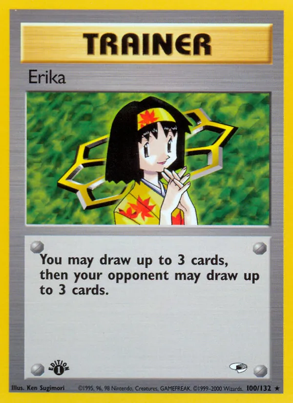 Erika — Gym Heroes #100 (Pokémon TCG card)