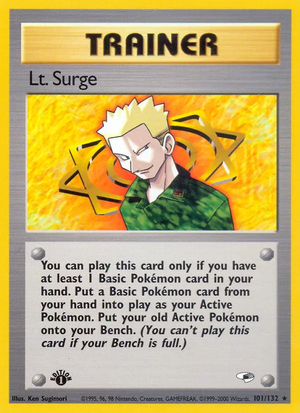 Lt. Surge — Gym Heroes #101 (Pokémon TCG card)
