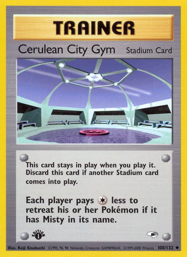 Cerulean City Gym — Gym Heroes #108 (Pokémon TCG card)