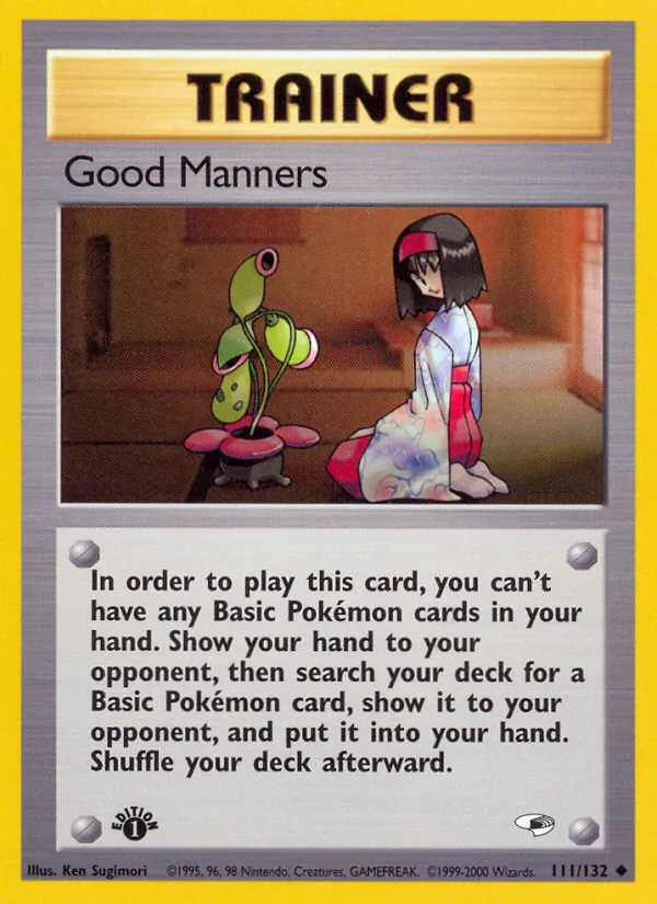 Good Manners — Gym Heroes #111 (Pokémon TCG card)