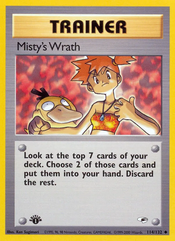 Misty's Wrath — Gym Heroes #114 (Pokémon TCG card)