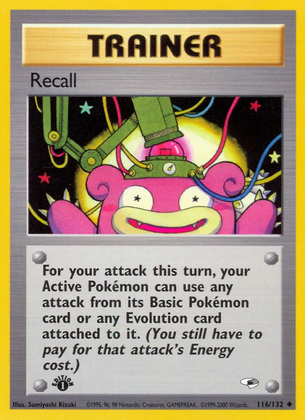 Recall — Gym Heroes #116 (Pokémon TCG card)