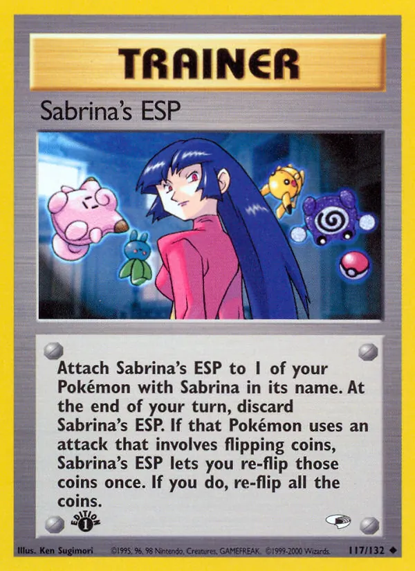 Sabrina's ESP — Gym Heroes #117 (Pokémon TCG card)