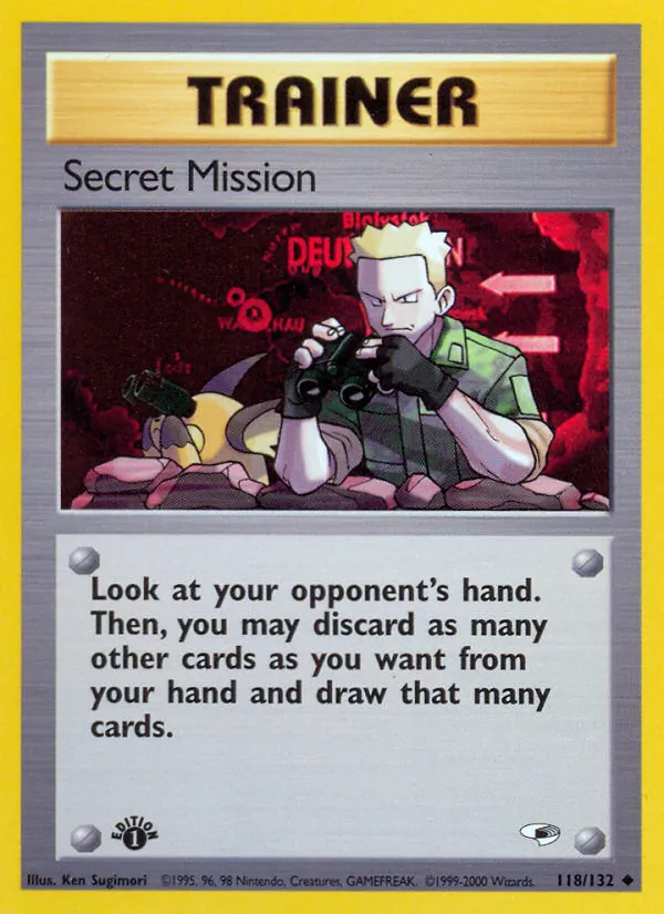 Secret Mission — Gym Heroes #118 (Pokémon TCG card)