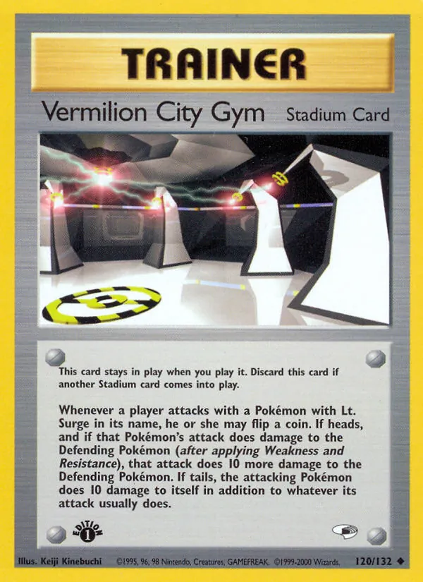 Vermilion City Gym — Gym Heroes #120 (Pokémon TCG card)