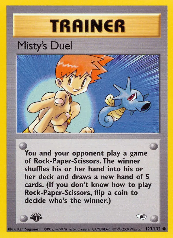 Misty's Duel — Gym Heroes #123 (Pokémon TCG card)