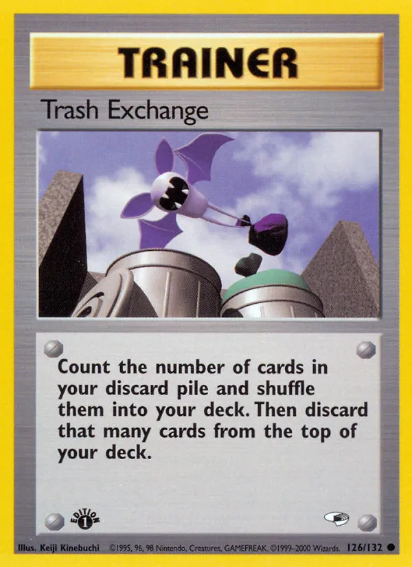 Trash Exchange — Gym Heroes #126 (Pokémon TCG card)
