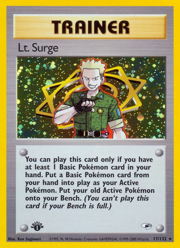 Lt. Surge — Gym Heroes #17 (Pokémon TCG card)
