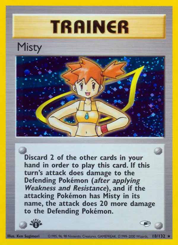 Misty — Gym Heroes #18 (Pokémon TCG card)
