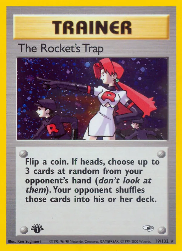 The Rocket's Trap — Gym Heroes #19 (Pokémon TCG card)