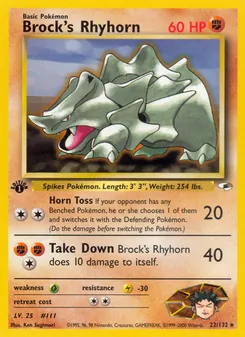 Brock's Rhyhorn (Gym Heroes #22)