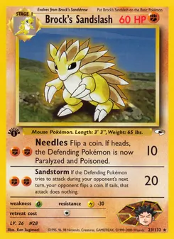 Brock's Sandslash (Gym Heroes #23)