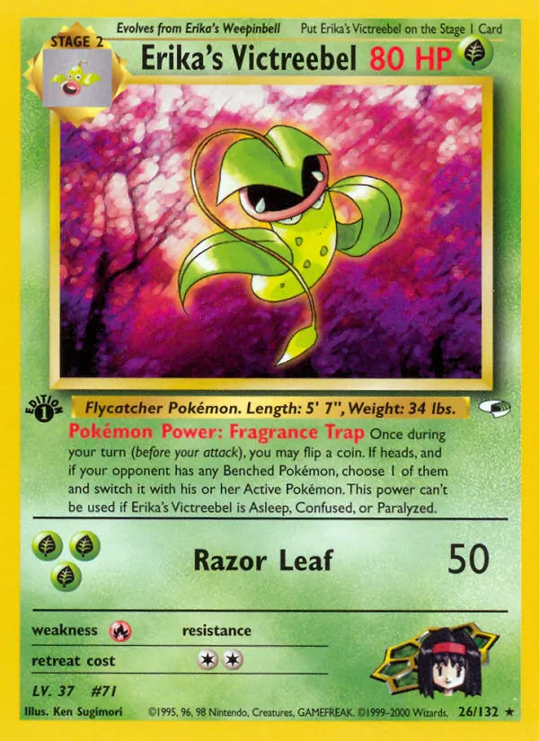 Erika's Victreebel — Gym Heroes #26 (Pokémon TCG card)