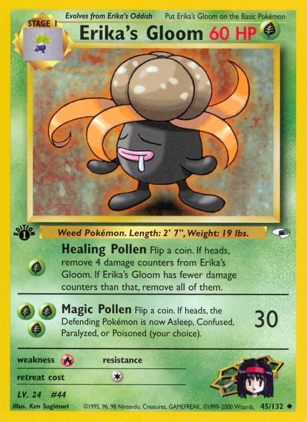 Erika's Gloom — Gym Heroes #45 (Pokémon TCG card)