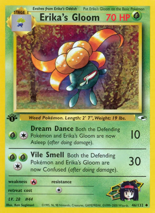 Erika's Gloom — Gym Heroes #46 (Pokémon TCG card)
