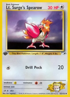 Lt. Surge's Spearow (Gym Heroes #52)